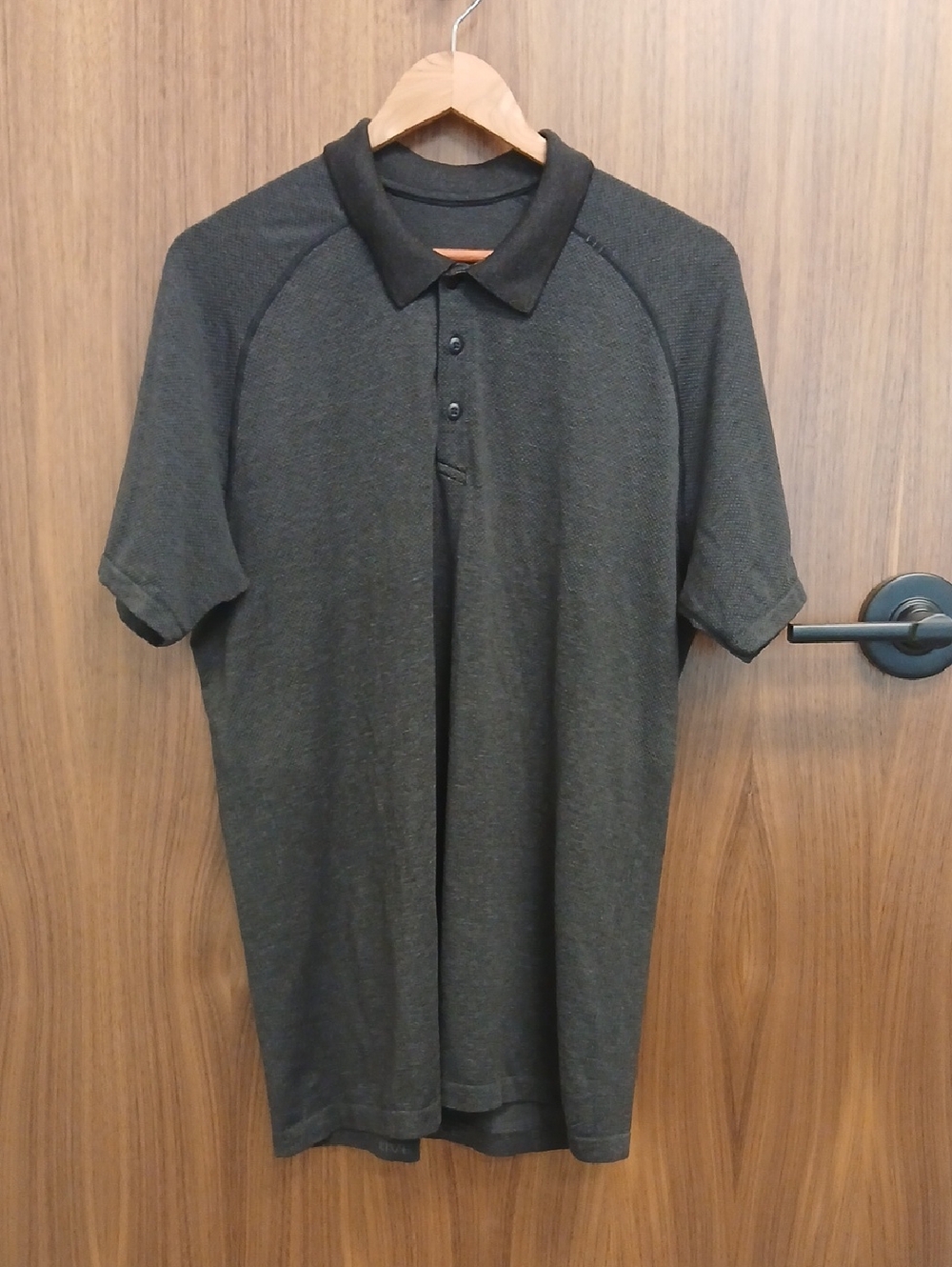 LULULEMON Gray Polo Shirt SZ XL